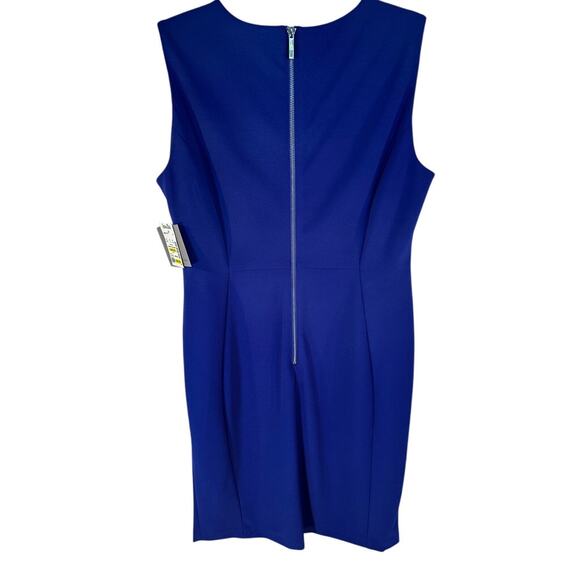 Marc New York Andrew Marc Royal Blue Sheath Dress Size 18 Petite (Tag Reads 14) - Picture 5 of 8